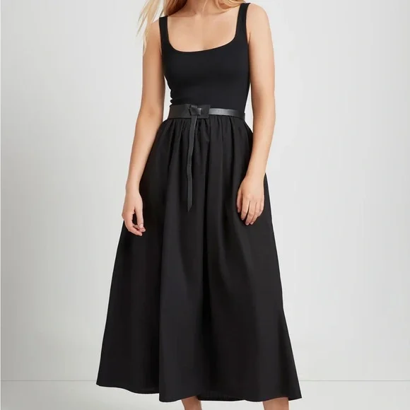 Marcella NYC Clara Black Midi Dress - Picture 2 of 6